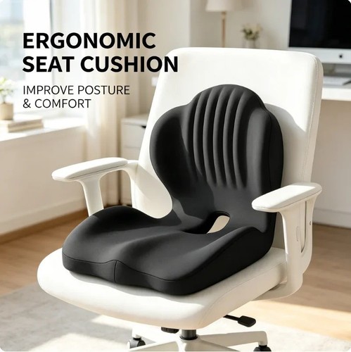 Ergonomic coccyx seat pad - ergonomic,
